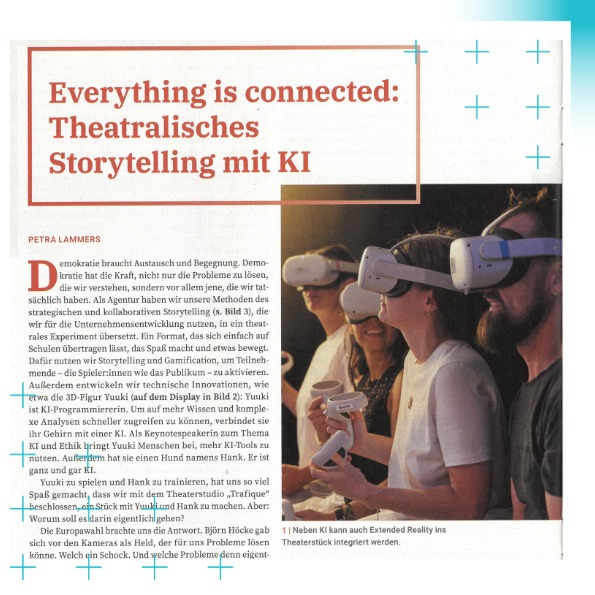6: on - Lernen in der digitalen Welt Everything is connected Theatralisches Storytelling mit KI 2024